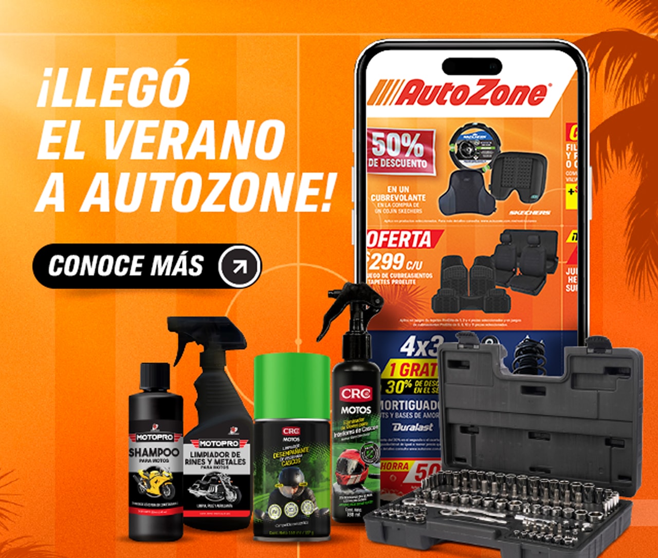 ¡Llegó el verano a AutoZone! Conoce más.