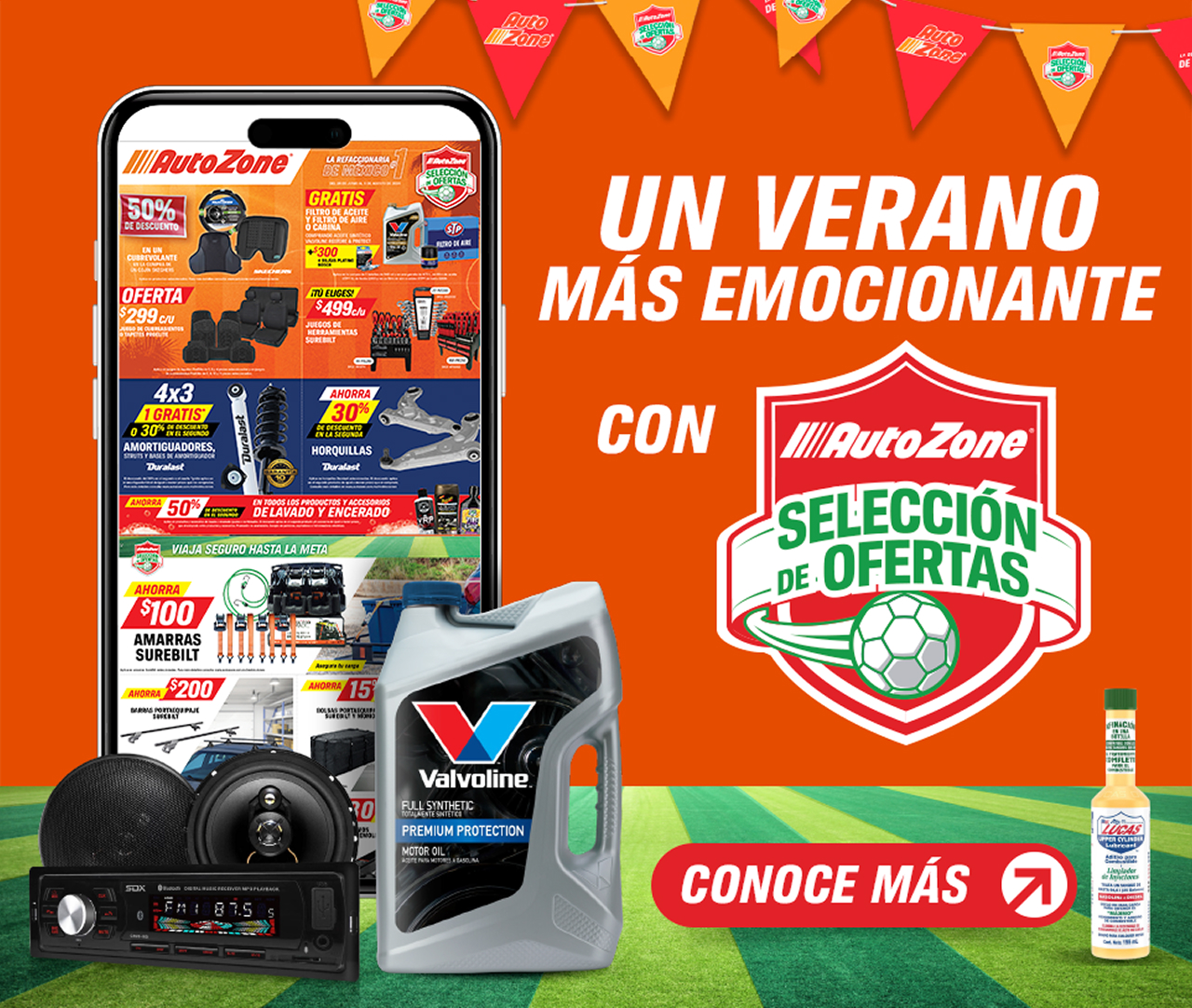 Un verano más emocionante con selección de ofertas de AutoZone. Conoce más.