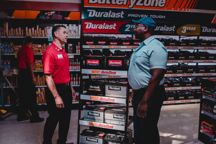 Car sales battery store