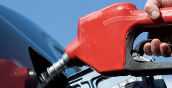 Unleaded gas pump going into standard car