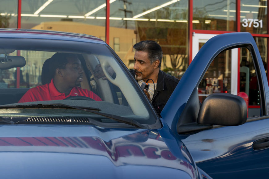 AutoZone associate explaining what P0457 means to a customer