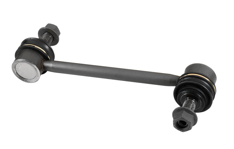 Image of a sway bar link over a white background