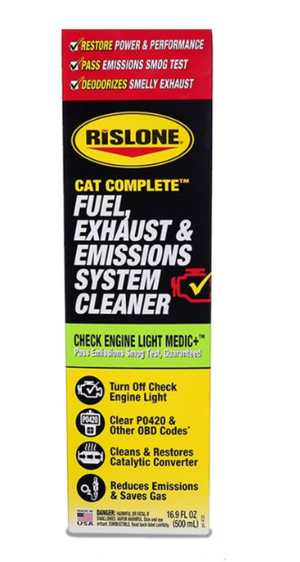 Rislone Cat Complete Fuel, Exhaust and Emissions System Cleaner 16.9oz