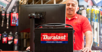 in Store Battery on counter duralast in store