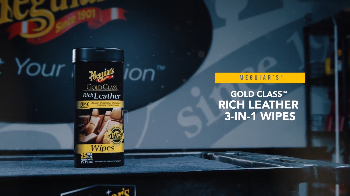 Image for Meguiar's Gold Class Rich Leather 3-In-1 Wipes