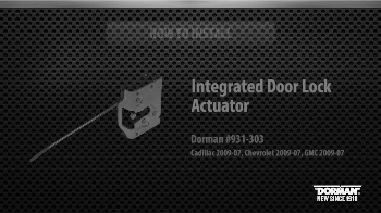 Image for 931-303-Door Lock Actuator Motor Install