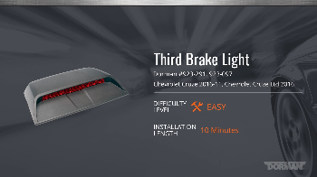 Image for How To Install a Third Brake Light Assembly on a Chevy Cruze