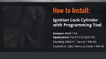 Image for How To Install Dorman's 989-714 Ignition Lock Cylinder For Ford Vehicles