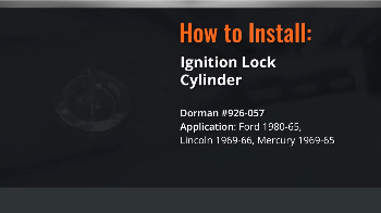 Image for How To Install Dorman's 926-056 Honda Ignition Lock Cylinder