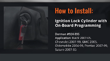 Image for How To Install Dorman's Ignition Lock Cylinder Chevy & Gmc