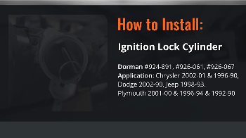 Image for How To Install Dorman's Ignition Lock Cylinders For Chrysler Vehicles