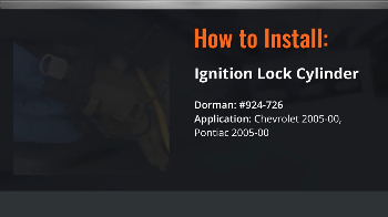 Image for How To Install Dorman's 924-726 GM Ignition Lock Cylinder