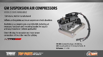Image for Gm Suspension Air Compressors Top Parts Video