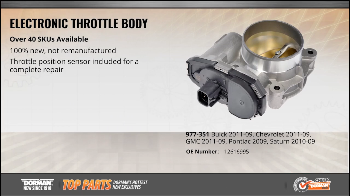 Image for Dorman's Electronic Throttle Body For GM Vehicles