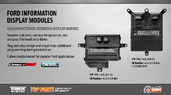 Image for Ford Information Display Modules Top Parts Video
