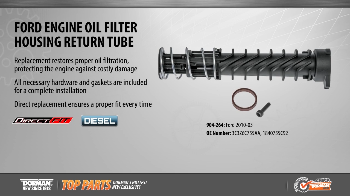 Image for Dorman's Engine Oil Filter Housing Return Tube For Ford Vehicles