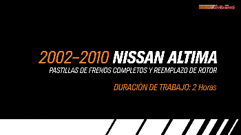 Image for Reemplazando Los Frenos Y Los Rotores En Un Nissan Altima – 2002-2010