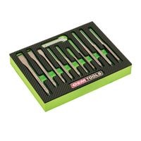 OEMTOOLS 25515 16 Piece Punch and Chisel Set, Punch Set, Pin Punch