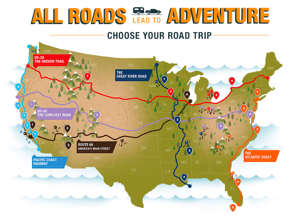 AutoZone Destination USA Choose Your Road Trip!