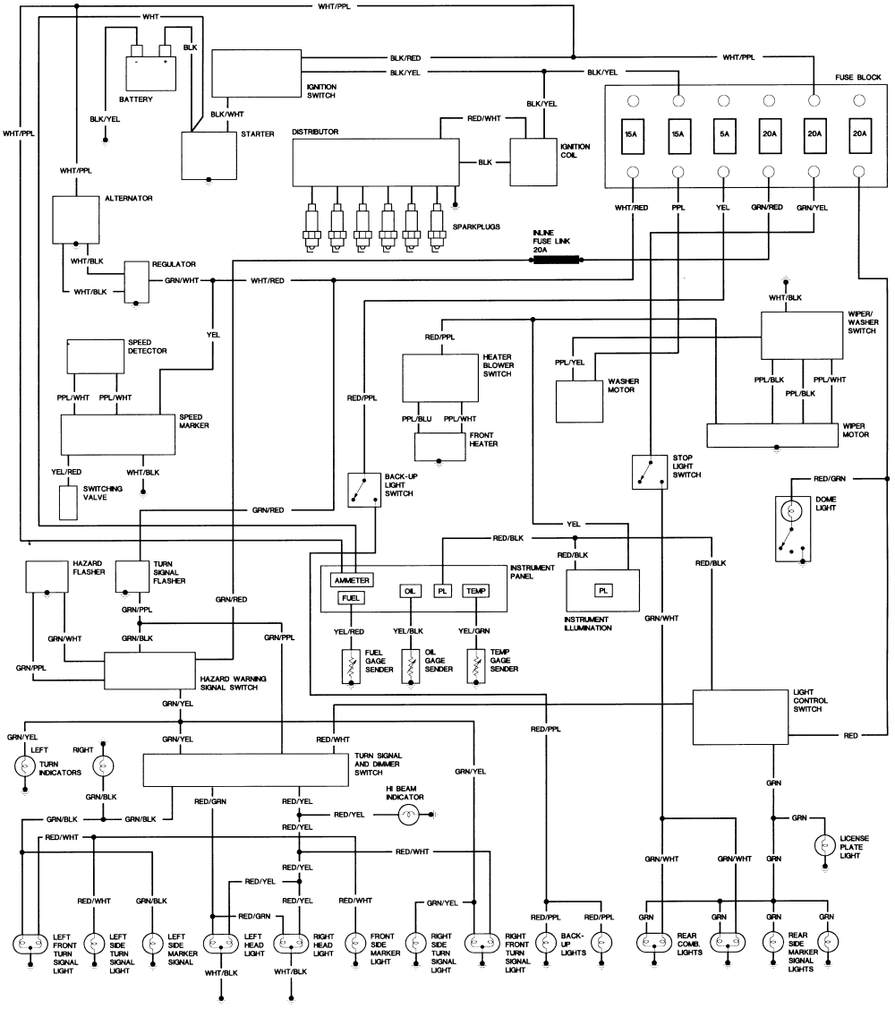 1986 Toyota Truck  U0026 4runner Wiring Diagrams Schematics Layout Factory Oem Vehicle Parts