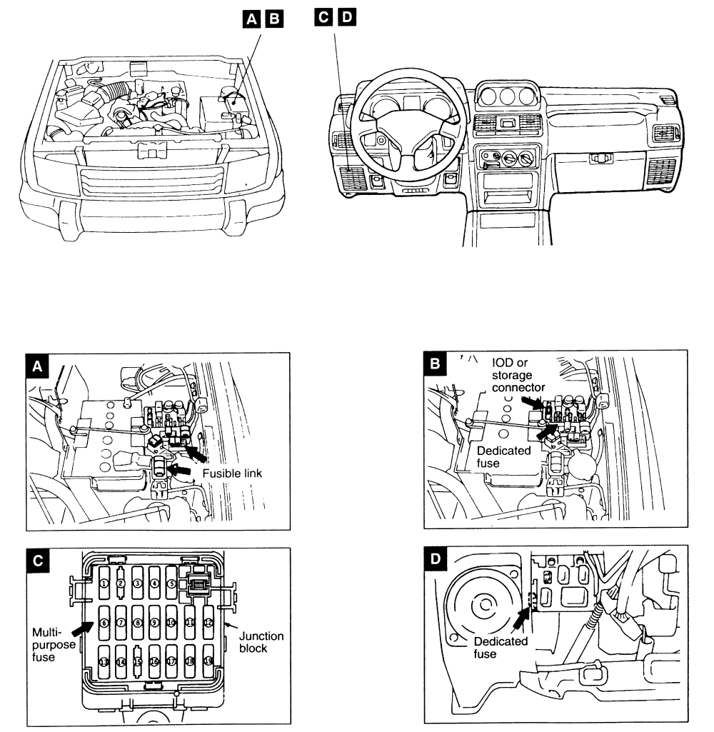 Mitsubishi Pick-ups and Montero 1983-1995 Wiring Diagrams Repair Guide