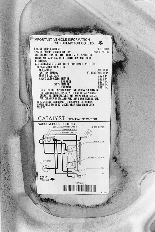 Suzuki Samurai, Sidekick, Tracker 1986-1998 Ignition Timing Repair Guide General Information Inspection and Adjustment