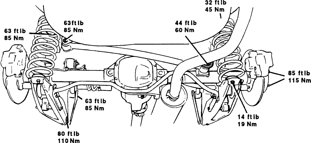 Volvo 740 on sale rear suspension