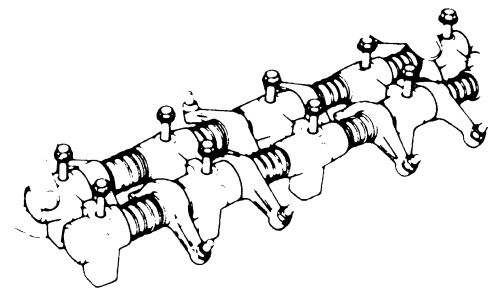 Nissan Pick-ups and Pathfinder 1989-1995 Rocker Arm-Shaft Assembly Repair Guide Removal and Installation Inspection