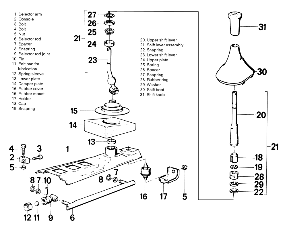BMW Cars 1999-06 Shift Linkage Repair Guide Removal and Installation
