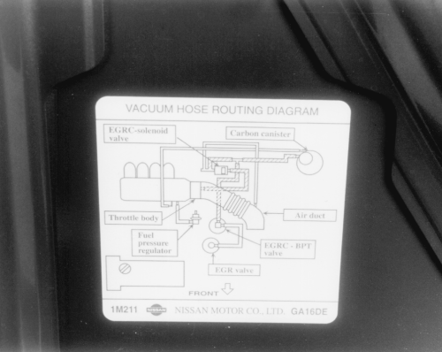 Nissan Sentra, Pulsar, NX 1982-1996 Vacuum Diagrams Repair Guide
