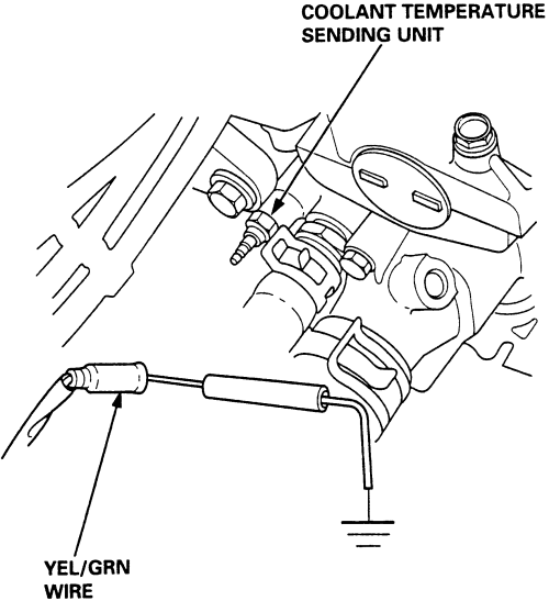 Honda CRV, Odyssey 19952000 Engine Coolant Temperature Sending Unit