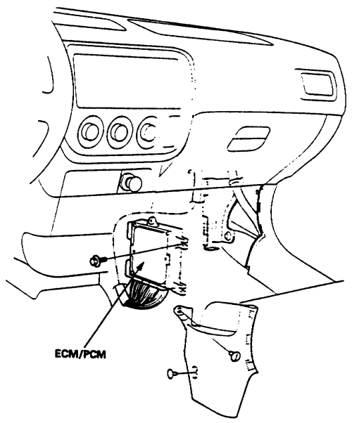 Honda CRV and Odyssey 1995-2000 Engine Control Module (ECM) Repair Guide Operation Removal and Installation