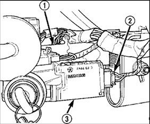 PT Cruiser, 2001 - 2005 Sentry Key Immobilizer (SKI) System Repair Guide Description and Operation Removal and Installation