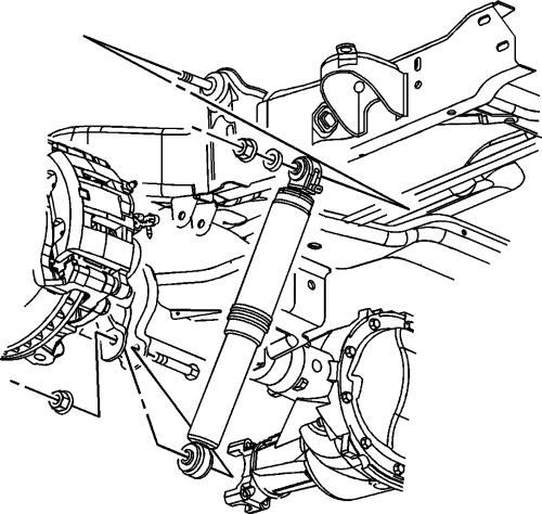 Avalanche, Sierra, Silverado, C&K Series, 1999-2005 Shock Absorbers Repair Guide Removal and Installation Testing and Inspection