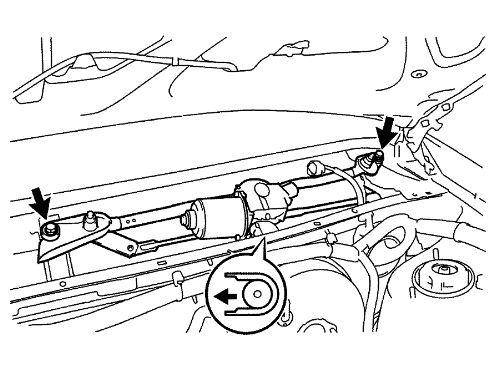 Toyota Highlander 2001-06 Windshield Wiper System Repair Guide Wiper Motor