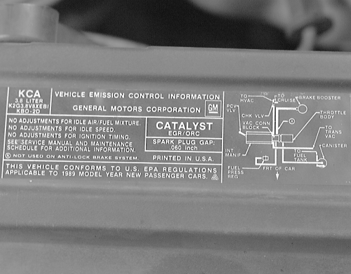 GM Bonneville, Eighty-Eight, LeSabre 1986-1999 Vacuum Diagrams Repair Guide