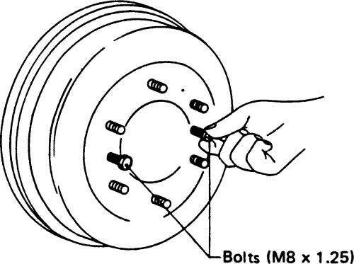 What Size Bolt to Remove Brake Drum  