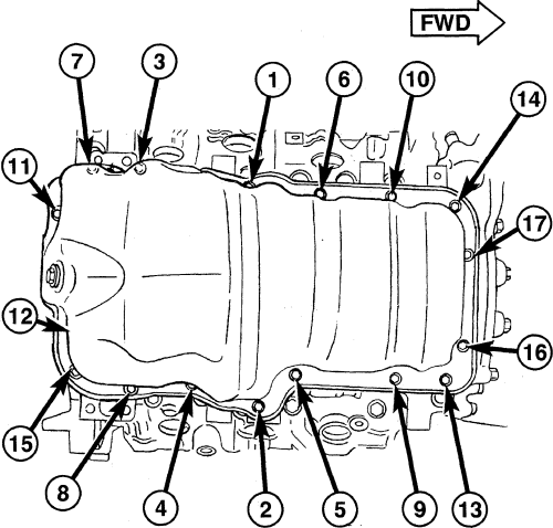 Ram Truck 1500, 2500 & 3500 2006-2008 Oil Pan Repair Guide Removal and Installation