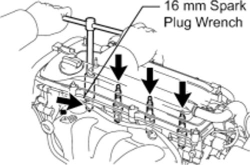 Camry 2008-2009 Spark Plugs Repair Guide Inspection Removal and Installation
