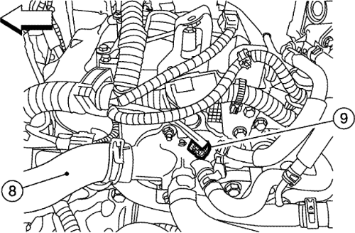 Nissan Altima 2007-2009 Engine Coolant Temperature Sensor Repair Guide Location Operation
